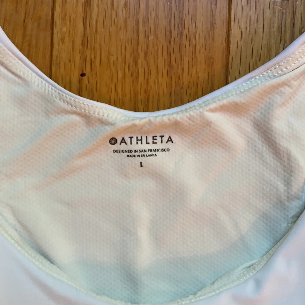 Athleta white sports bra L - Picture 2 of 7